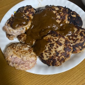 簡単ハンバーグカレー